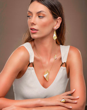 YBR053 - TRAMA EARRING - PANTANAL