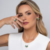 YCL106 - BUTTERFLY NECKLACE - TURQUOISE - 18K GOLD PLATED - FLORIDA