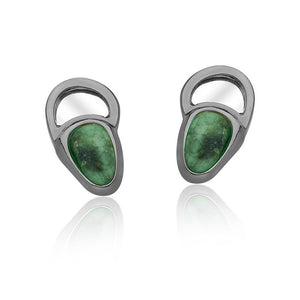MD1415 - Scene Earring - Emerald - Mirror - Reflexo - RPV International Trading LLC