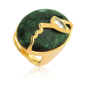 MD1437 - Appearance Ring - Mirror - Emerald - Reflexo - RPV International Trading LLC