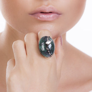 MD1437 - Appearance Ring - Mirror - Emerald - Reflexo - RPV International Trading LLC