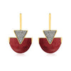 MD537 - LINE TRIANGLE EARRING - ICONIC